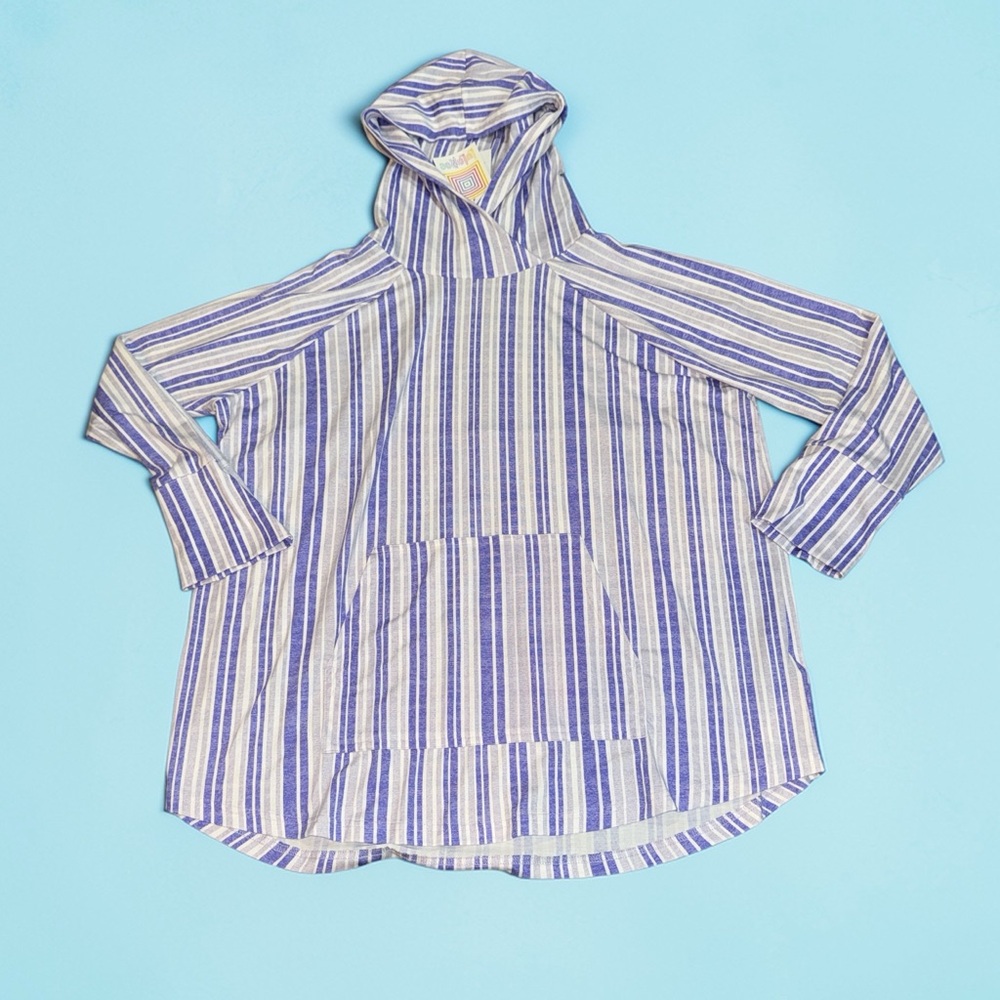 LuLaRoe Purple Striped Amber (2XL) NEW